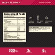 Optimum Nutrition, Pre-Workout Amplifier Powder, Tropical Punch, High Stim, Sugar-Free, Caffeine, 20 Servings