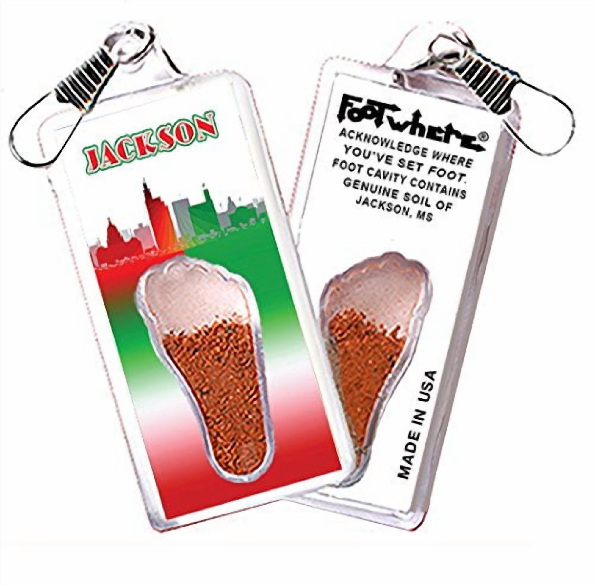 Jackson FootWhere Souvenir Lanyards. (JK300 - Assorted) 6 Piece Set.