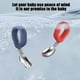 thumbnail image 5 of Aparatos de cocina, Accesorios de cocina, Utensilios de cocina, Juego de herramientas de cocina, Tenedor y cuchara de mango redondo, Cuchara de acero inoxidable para entrenamiento, Vajilla infantil, T, 5 of 9