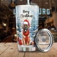 thumbnail image 3 of Merry Christmas Mastiff Enjoys Woofmas Winter Xmas Holiday 20oz Stainless Steel Tumbler Insulated Cup with Lid Mastiffs Dog Lover Gifts Idea - 02022, 3 of 5