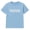 Light blue, variant on Round-neck short-sleeve new PARKE men's and women's casual T-shirt with sports and fitness print
