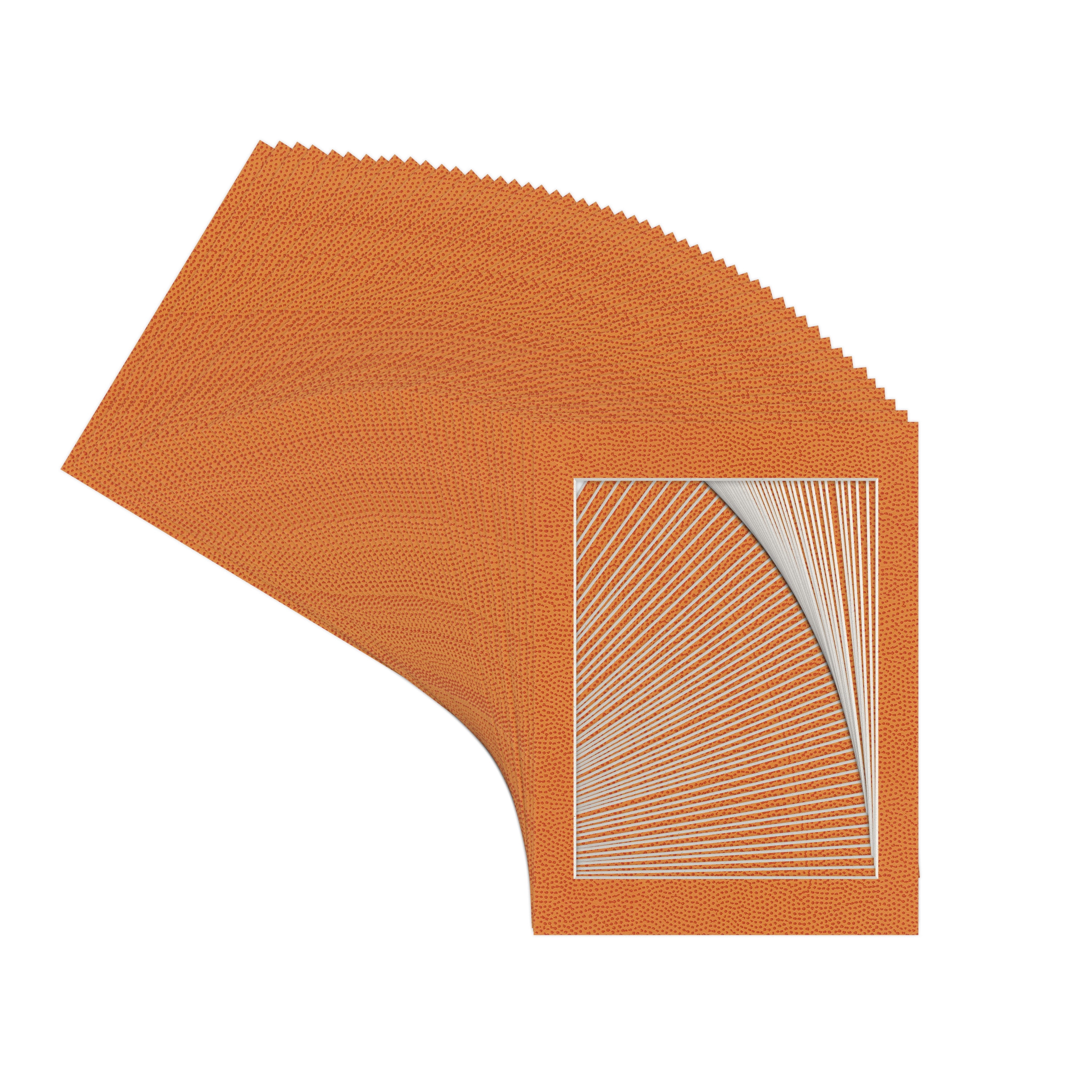 Basketball Texture Picture Frame Mat for 22x28 Frames - Fits 18x24 Photos - 50 Mats