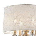 thumbnail image 4 of Benzara BM240437 Table Lamp with Crystal Accent & Baroque Printed Shade, Gold, 4 of 5