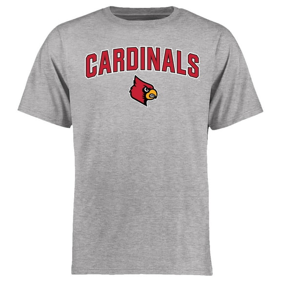 Men's Ash Louisville Cardinals Proud Mascot T-Shirt
