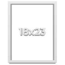18x23 Shadow Box High Gloss White Display Frame | 1.625 Inches Deep | 1 Inch Moulding Width | Solid