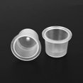thumbnail image 1 of Soporte de plástico para tatuajes y vasos de tinta, Blanco 200 Pcs Ink Caps Cups ShuxiuWang 1327533078375, 1 of 3
