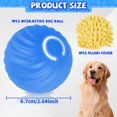 thumbnail image 2 of Pelota de juguete para perros Wekvgz para cachorros pequeños y medianos, interactiva, recargable, con doble modo, con ruedas activas y cubierta para el entretenimiento de mascotas, 2 of 8