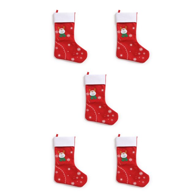 Inteprter Medias de Navidad Fiesta de Papá Noel Colgando Calcetines de Navidad para adorno de chimenea Saco Tela no tejida Decoración de regalo Type2 NO2