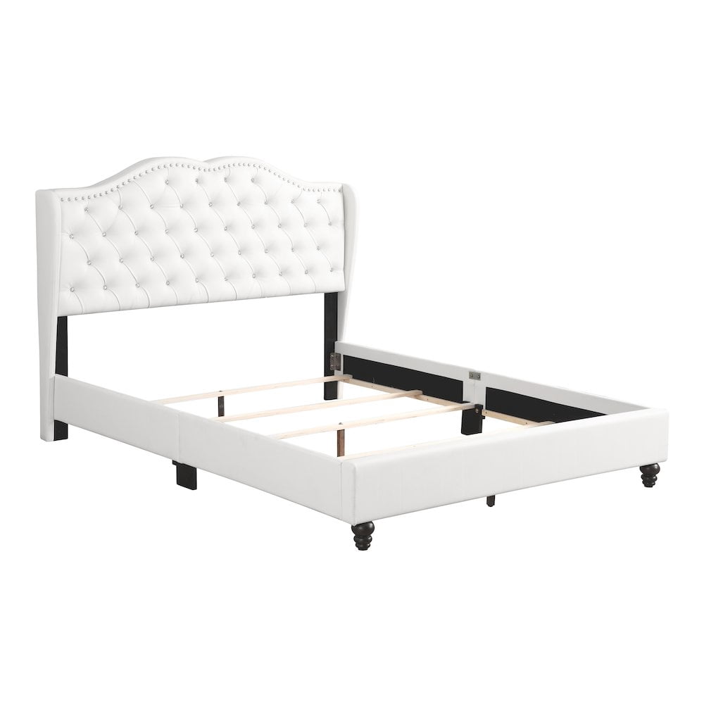 Glory Furniture Joy Queen Bed in White Color