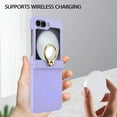 thumbnail image 6 of Dteck for Samsung Galaxy Z Flip 5 Case with Screen Protector, Hinge Protection with Ring Holder All-Inclusive Shockproof Cover for Samsung Galaxy Z Flip5 5G,Purple, 6 of 7