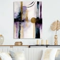 thumbnail image 2 of Designart Abstract Geode Geometric Purple And Gold II Canvas Wall Art, 2 of 5