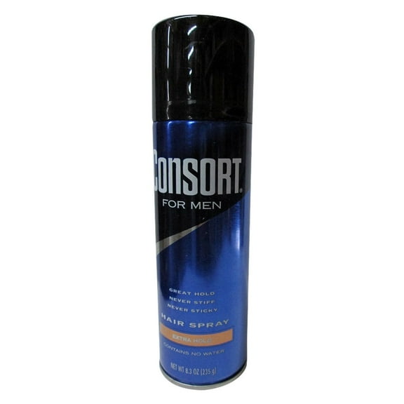 Consort for Men Hair Spray Aerosol, Extra Hold 8.30 Oz (Pack Of 9)