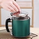 thumbnail image 4 of Bewildely Tanque de almacenamiento de grasa antifugas de contenedor de colador de malla de filtro de lata de aceite de acero inoxidable de 1,3 l, plateado Cocina y Comedor verde Bewildely HA002095-03B, 4 of 6