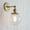 Antique Brass, variant on Permo Vintage Industrial Wall Sconce Lighting Fixture with Mini 5.9" Round Clear Glass Globe Hand Blown Shade (Antique)