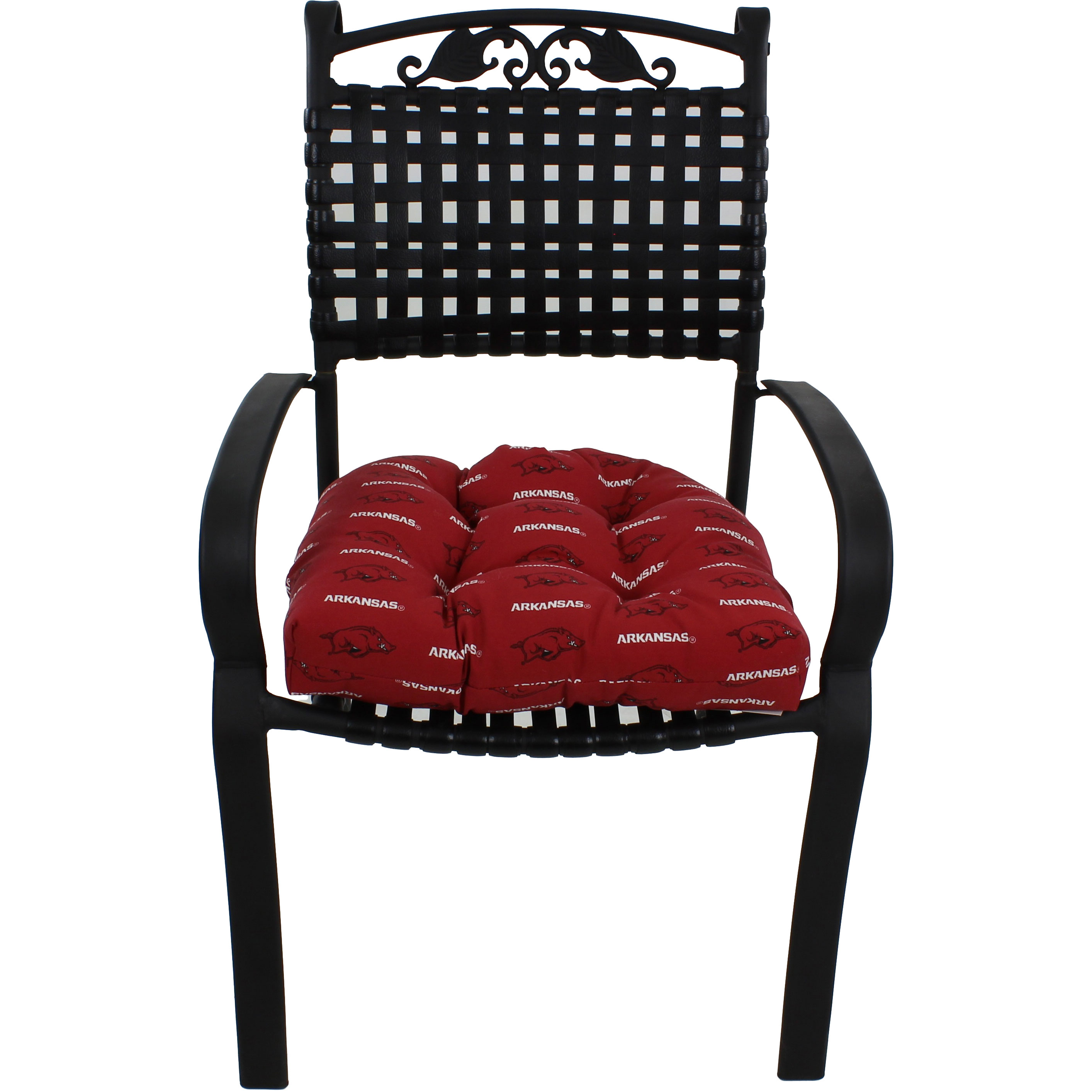 College Covers Arkansas Razorbacks Patio Seat D Cushion 20" x 20", 2 Tie Backs