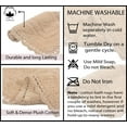 thumbnail image 5 of Home Weavers Inc Home Weavers Casual Elegence Bathmat Absorbent Cotton Machine Washable, Reversible Bath Rug Linen 20"x20", 5 of 5