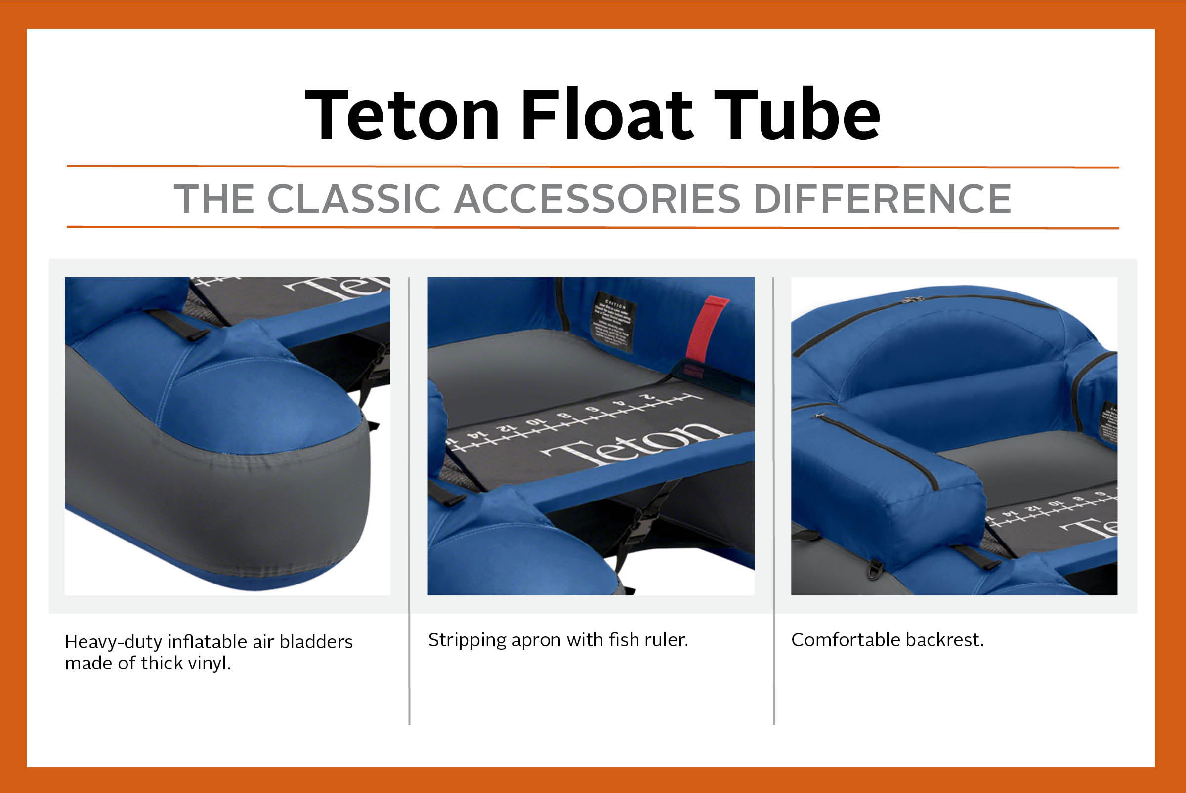 Float Tube Fishing Down River (+ classic accessories Teton float