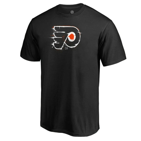 Men's Black Philadelphia Flyers Splatter Logo T-Shirt