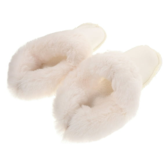 SEWCHICS 1Pair Cozy White Plush Shoe Liners Soft Warm Inserts for Winter Wear