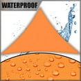 thumbnail image 3 of Amgo 16' x 16' x 16' Orange Triangle Waterproof Sun Shade Sail UPF50+ AMTADT12 Canopy Awning Shelter, 98% UV Blockage Water Resistant, Outdoor Backyard Patio Garden Carport (We Make Custom Size), 3 of 9