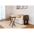thumbnail image 5 of Mainstays 4-Piece Walnut Rubberwood Indoor Folding TV Tray Table Set with Storage Rack, 5 of 17