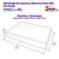 thumbnail image 4 of Almohada Media La Fabrica de Espuma 3 Capas con MEMORY FOAM Gel Sin Funda, 4 of 5