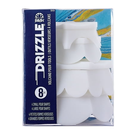 UPC: 0028995504341 | FolkArt Drizzle Volcano Pour Assorted Tool Set  Set of 8
