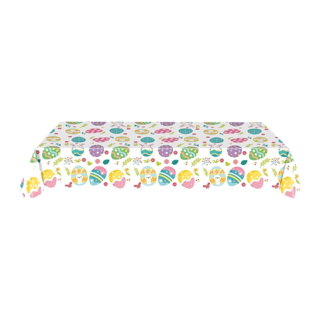 Mantel de Pascua, mantel individual de Pascua, mantel rectangular para primavera y Pascua Huevos de colores