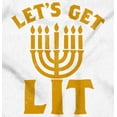 thumbnail image 2 of Hanukkah Menorah Let's Get Lit Unisex Plus Fleece Graphic Sweatshirt Brisco Brands 4X, 2 of 5