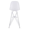 thumbnail image 4 of Chaise de bar Zip de Zuo Modern en blanc, 4 of 4