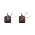 thumbnail image 1 of Replacement Wall Clock Repair Parts Movement Mechanism Quartz Clock Motor(Black+Orange), 1 of 8