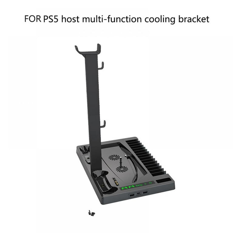 Hastraith Stand for PSVR 2 & PS5 Console, [5 in 1] Stand with Cooling Fan,  Dual