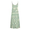 thumbnail image 5 of WCMZJ 2024 Women's Casual Summer Floral Long Maxi Dresses Floor Length Sleeveless Plus Size Sundresses Green M, 5 of 5