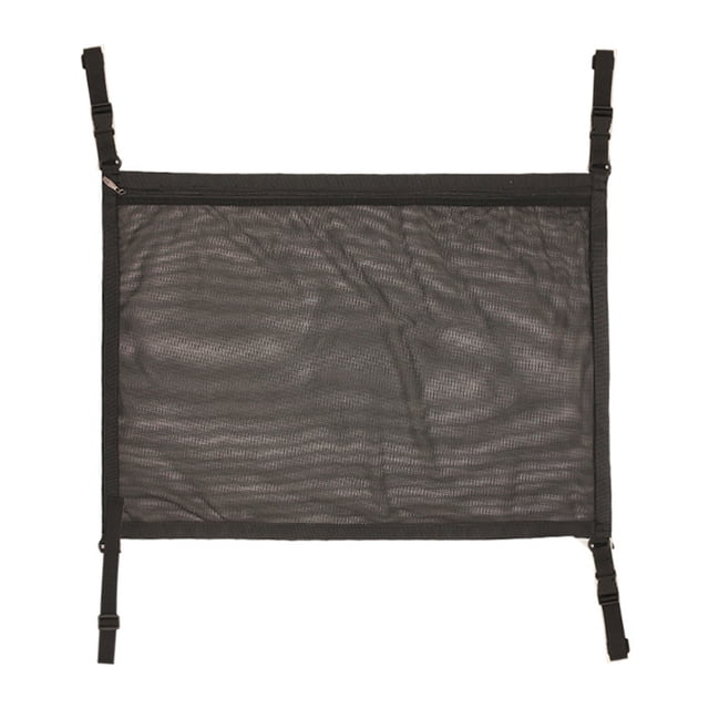 Car Ceiling Cargo Net Pocket Fit for Most Models Adjustable SUV Truck Roof Organizer Storage Bag Mesh Organizer