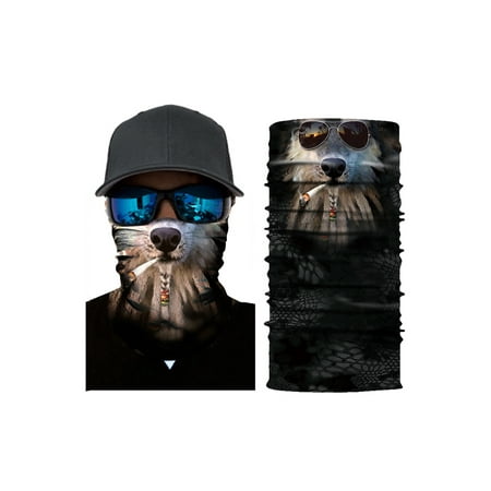 Selfieee Adult Seamless Face Mask Bandanas for Sports Headband Bandana Neck Gaiter Mask for Adult 00090 Animal04
