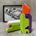 thumbnail image 2 of Cuchillo de gravedad de zanahoria 3D para niños, juguetes Fidget, tarjeta de empuje de descompresión, juguete pequeño, impresión 3D, cuchillo de zanahoria de plástico, envío directo, 2 of 4