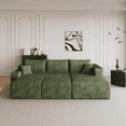 thumbnail image 5 of EHANCIS 95" L-Shaped Boneless Modular Sectional Sofa,Cloud Couch with Right Chaise & 4 Movable Ottomans,Deep Seat Corduroy Corner Sofa for Living Room,No Assembly, 5 of 6