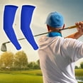 thumbnail image 6 of Unique Bargains 1 Pair Arm Shapers Arm Slimming Sleeves Fat Burning Light Weight Blue Polyester, 6 of 6