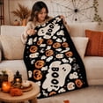 thumbnail image 6 of OCCOA Halloween Flannel Throw Blanket Festive Printed Decorative Blanket for Sofa Couch Bed Versatile Home Decoration for Bedroom Living Room Holiday Decor Gift, A, 6 of 6