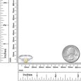 thumbnail image 6 of Gem Stone King 925 Sterling Silver White Ethiopian Opal and White Moissanite Engagement Ring for Women | 0.83 Cttw | Oval Cabochon 7X5MM | Gemstone October Birthstone | Size 8, 6 of 7