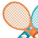 thumbnail image 3 of Raqueta tenis soporte para el 2 PCS controlador Joy-Con Controller () Naranja azul, 3 of 8
