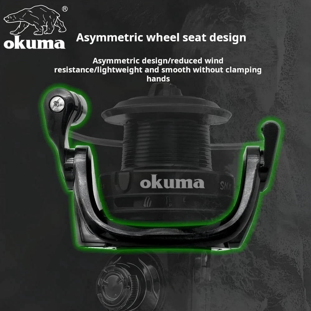 Front and rear brake dual release Speed ratio5.2:1 Fishing Reel spinning wheel