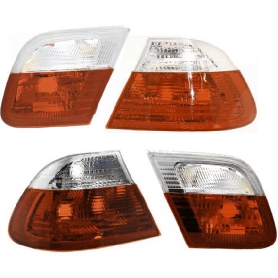 Tail Light For 323 325 328 330 M3 Kit Driver and Passenger Side Inner and Outer