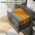 thumbnail image 6 of Homieasy Vertical Filing Cabinet with Lock & Charging Station - Large Drawer Wood File Cabinet with Bookshelf, Printer Stand & Open Storage Shelf - Letter Size for Home Office Organization, Grey Oak, 6 of 8