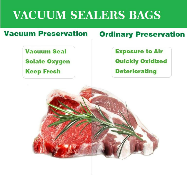  Vacuum Sealer Bags, 200 Quart Pre-cut Vacuum Seal Bags
