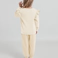 thumbnail image 2 of GYRATEDREAM Toddler Girls 2 Piece Outfits Ruffle Long Sleeve Pullover Sweatshirts and Sweatpants Fall Clothing Sets, 2 of 9