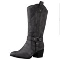 thumbnail image 2 of GLOBALWIN Women's Grey Knee High Cowboy Boots 7.5M, 2 of 7