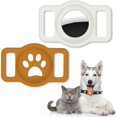 thumbnail image 1 of 2 Pcs Étui de Protection Compatible pour Airtag GPS Tracker Collier pour Chien Boucle pour Animaux Étui en Silicone, 1 of 5