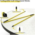 thumbnail image 2 of BYXAS Golf Alignment Sticks 2 Sets - 48inch Alignment Practice Rods, Foldable for Easy Portability, Golf Training Aids to Improve Golf Swing, Putting Posture, with Storage Tube(Yellow), 2 of 7