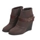 thumbnail image 4 of Botas de tacón alto para mujer, informales, con cordones, cremallera, Color sólido Wmkox8yii hfjk481, 4 of 9